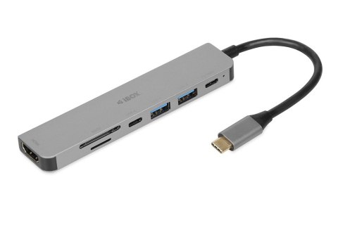 IBOX IBOX HUB USB IUH3SL4K SLIM USB3.2 HDMI 4K PD100W IBOX IBOX HUB USB IUH3SL4K SLIM USB3.2 HDMI 4K PD100W
