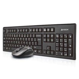 A4 TECH Zestaw klawiatura + mysz membranowa A4 TECH V-Track 2.4G 7100N RF Nano A4TKLA41220 (USB 2.0; kolor czarny; optyczna)