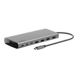 Belkin BELKIN HUB USB-C 8W1, 10 GBPS, 2X HDMI 4K SZARY