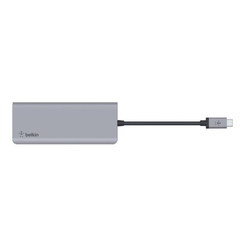 Belkin Hub Belkin Connect USB-C 7-in-1 Multiport Adapter 1x4k HDMI/2xUSB-A/1xUSB-C PD3.0/1xRJ45 Gigabit/1xCard reader/1xAudio Grey Belkin Hub Belkin Connect USB-C 7-in-1 Multiport Adapter 1x4k HDMI/2xUSB-A/1xUSB-C PD3.0/1xRJ45 Gigabit/1xCard reader/1xAudio Grey