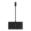 Belkin Hub Belkin USB-C Multimedia Adapter 4-in-1 Core Hub 1x4k HDMI/1xVGA/1xUSB-A/1xRJ45 Gigabit Black