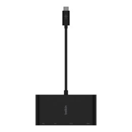 Belkin Hub Belkin USB-C Multimedia Adapter 4-in-1 Core Hub 1x4k HDMI/1xVGA/1xUSB-A/1xRJ45 Gigabit Black