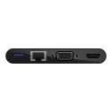 Belkin Hub Belkin USB-C Multimedia Adapter 4-in-1 Core Hub 1x4k HDMI/1xVGA/1xUSB-A/1xRJ45 Gigabit Black