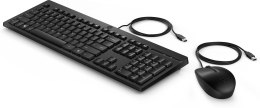 Hewlett-Packard Klawiatura HP 225 Wired Mouse and Keyboard Combo-EURO