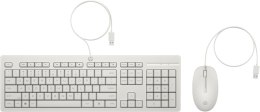 Hewlett-Packard Klawiatura + mysz HP 225 Wired Mouse and Keyboard Combo White 86J24AA
