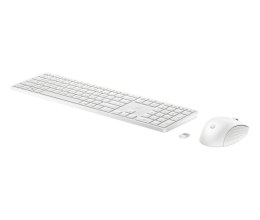Hewlett-Packard Zestaw bezprzewodowy klawiatura + mysz HP 655 White 860P8AA