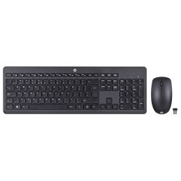 Hewlett-Packard Zestaw klawiatura + mysz HP 230 Wireless Mouse and Keyboard Combo bezprzewodowe czarne 18H24AA