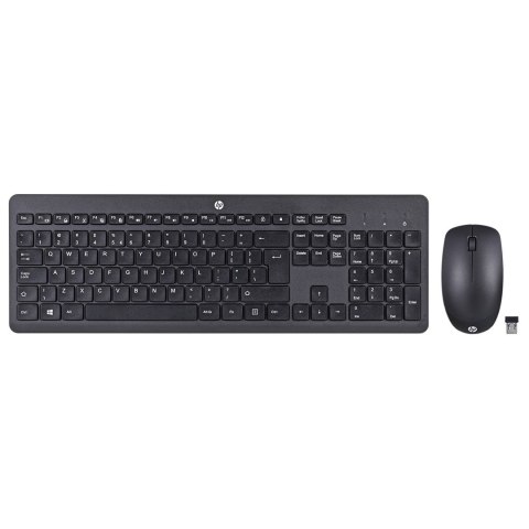 Hewlett-Packard Zestaw klawiatura + mysz HP 230 Wireless Mouse and Keyboard Combo bezprzewodowe czarne 18H24AA Hewlett-Packard Zestaw klawiatura + mysz HP 230 Wireless Mouse and Keyboard Combo bezprzewodowe czarne 18H24AA