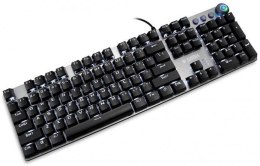 IBOX Klawiatura mechaniczna IBOX AURORA K-4 RGB IKGMK4 (USB; (US); kolor czarny)