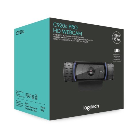 Logitech Kamera LOGITECH C920S PRO HD WEBCAM Logitech Kamera LOGITECH C920S PRO HD WEBCAM