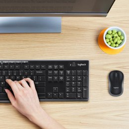 Logitech Klawiatura membranowa Logitech MK270 920-004508 (USB (Radio 2.4 GHz); kolor czarny)