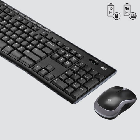 Logitech Klawiatura membranowa Logitech MK270 920-004508 (USB (Radio 2.4 GHz); kolor czarny) Logitech Klawiatura membranowa Logitech MK270 920-004508 (USB (Radio 2.4 GHz); kolor czarny)