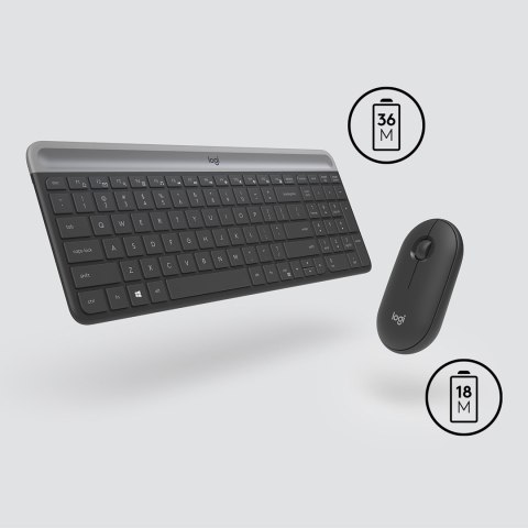 Logitech Wireless Keyboard and Mouse Combo MK470 GRAPHITE Logitech Wireless Keyboard and Mouse Combo MK470 GRAPHITE