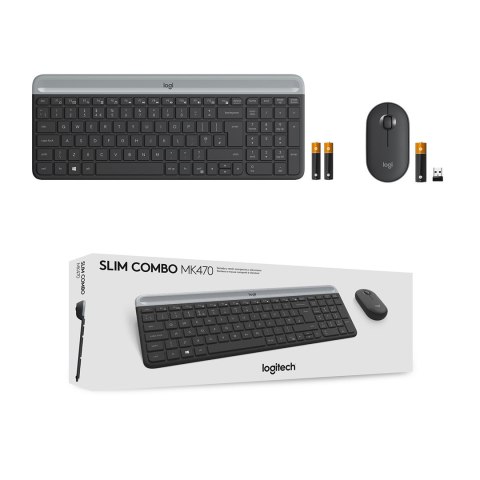 Logitech Wireless Keyboard and Mouse Combo MK470 GRAPHITE Logitech Wireless Keyboard and Mouse Combo MK470 GRAPHITE