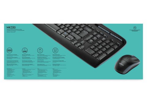 Logitech ZESTAW LOGITECH WIRELESS COMBO MK330 BEZPRZEWODOWY Logitech ZESTAW LOGITECH WIRELESS COMBO MK330 BEZPRZEWODOWY