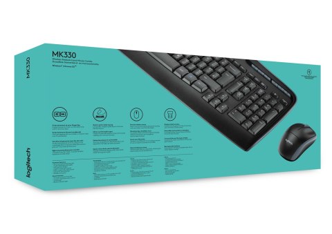 Logitech ZESTAW LOGITECH WIRELESS COMBO MK330 BEZPRZEWODOWY Logitech ZESTAW LOGITECH WIRELESS COMBO MK330 BEZPRZEWODOWY
