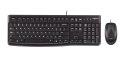 Logitech Zestaw klawiatura + mysz Logitech MK120 920-002562 (membranowa; USB 2.0; (US); kolor czarny; optyczna; 1000 DPI)