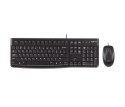 Logitech Zestaw klawiatura + mysz Logitech MK120 920-002562 (membranowa; USB 2.0; (US); kolor czarny; optyczna; 1000 DPI)