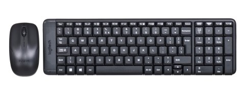 Logitech Zestaw klawiatura + mysz membranowa Logitech MK220 920-003168 (USB 2.0; kolor czarny; optyczna)