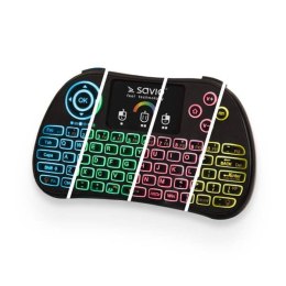 SAVIO Klawiatura bezprzewodowa SAVIO KW-03 (kolor czarny)