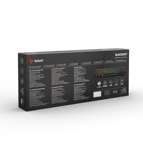 SAVIO SAVIO KLAWIATURA MECHANICZNA BLUE OUTEMU BLACKOUT SAVIO SAVIO KLAWIATURA MECHANICZNA BLUE OUTEMU BLACKOUT