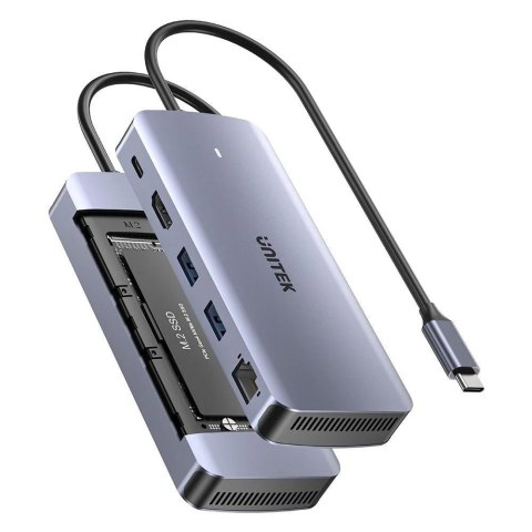 UNITEK UNITEK AKTYWNY HUB USB-C 10GBPS,M.2,HDMI, PD 100W UNITEK UNITEK AKTYWNY HUB USB-C 10GBPS,M.2,HDMI, PD 100W