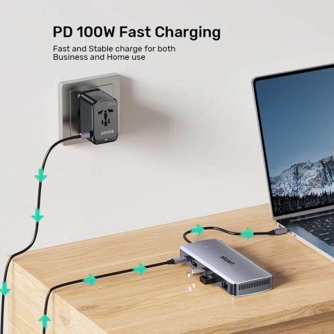 UNITEK UNITEK AKTYWNY HUB USB-C 10GBPS,M.2,HDMI, PD 100W UNITEK UNITEK AKTYWNY HUB USB-C 10GBPS,M.2,HDMI, PD 100W