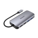 UNITEK UNITEK AKTYWNY HUB USB-C 2X HDMI, CZYTNIK SD, 4K, RJ-45, PD 100W, 5 GBPS
