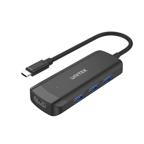 UNITEK UNITEK HUB AKTYWNY USB-C 3X USB-A 3.1, HDMI 4K30HZ UNITEK UNITEK HUB AKTYWNY USB-C 3X USB-A 3.1, HDMI 4K30HZ