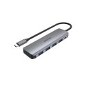 UNITEK UNITEK HUB USB-C 4XUSB 3.1 GEN1, MICROUSB, H1107A