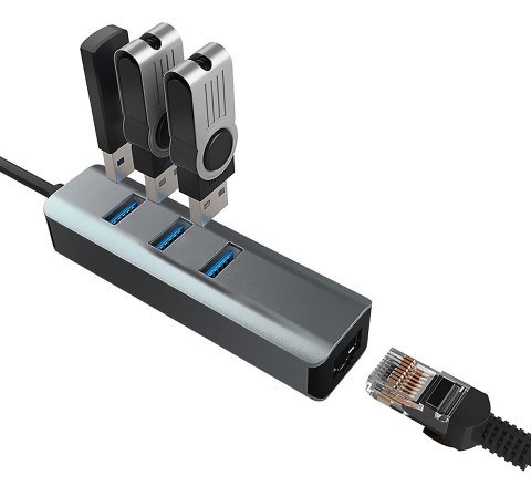 VAKOSS VAKOSS HUB USB 3.0 ETHERNET TC-4502X VAKOSS VAKOSS HUB USB 3.0 ETHERNET TC-4502X