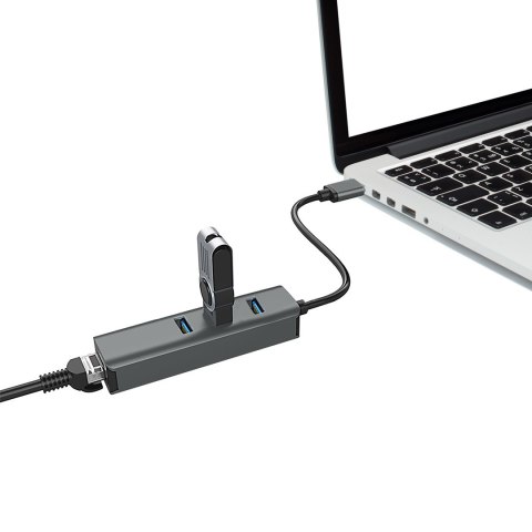 VAKOSS VAKOSS HUB USB 3.0 ETHERNET TC-4502X VAKOSS VAKOSS HUB USB 3.0 ETHERNET TC-4502X