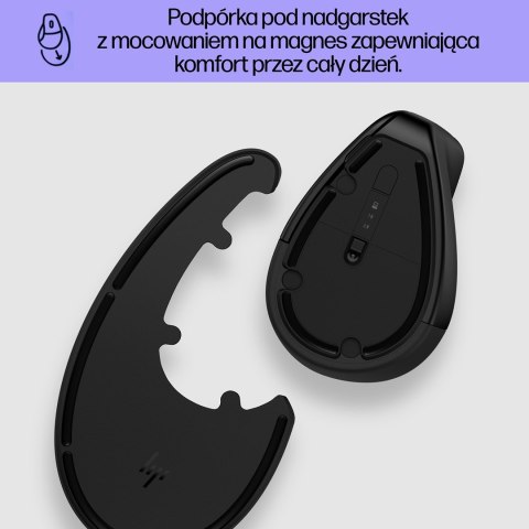Hewlett-Packard Mysz HP 920 Ergonomic Vertical Mouse Black bezprzewodowa czarna Hewlett-Packard Mysz HP 920 Ergonomic Vertical Mouse Black bezprzewodowa czarna