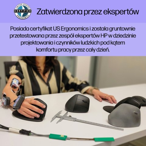 Hewlett-Packard Mysz HP 920 Ergonomic Vertical Mouse Black bezprzewodowa czarna Hewlett-Packard Mysz HP 920 Ergonomic Vertical Mouse Black bezprzewodowa czarna
