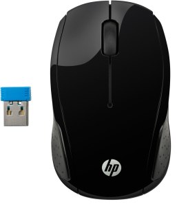 Hewlett-Packard Mysz HP Wireless Mouse 200 Black bezprzewodowa czarna X6W31AA