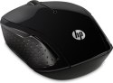 Hewlett-Packard Mysz HP Wireless Mouse 200 Black bezprzewodowa czarna X6W31AA