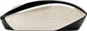 Hewlett-Packard Mysz HP Wireless Mouse 200 Silk Gold bezprzewodowa czarno-złota 2HU83AA