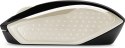 Hewlett-Packard Mysz HP Wireless Mouse 200 Silk Gold bezprzewodowa czarno-złota 2HU83AA