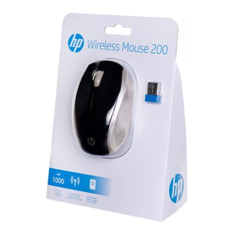 Hewlett-Packard Mysz HP Wireless Mouse 200 Silk Gold bezprzewodowa czarno-złota 2HU83AA Hewlett-Packard Mysz HP Wireless Mouse 200 Silk Gold bezprzewodowa czarno-złota 2HU83AA