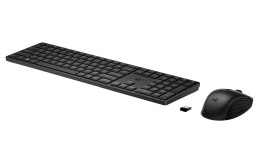 Hewlett-Packard Zestaw klawiatura + mysz HP 650 Wireless Keyboard and Mouse Combo bezprzewodowe czarne 4R013AA