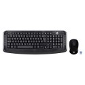 Hewlett-Packard Zestaw klawiatura + mysz HP Wireless Keyboard and Mouse 300 bezprzewodowe czarne Polish Layout 3ML04AA#AKD