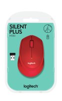 Logitech Mysz Logitech M330 910-004911 (optyczna; 1000 DPI; kolor czerwony)