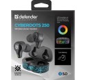 Defender DEFENDER SŁUCHAWKI BLUETOOTH CYBERDOTS 250 GAMING CZARNE 63250