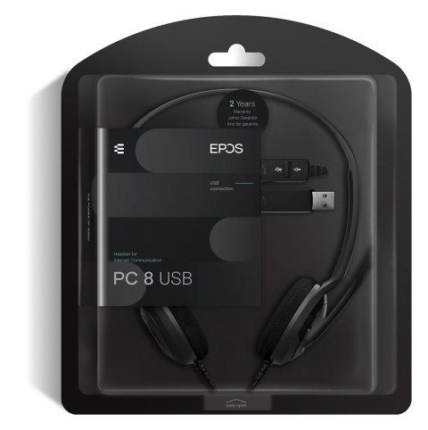 EPOS EPOS SŁUCHAWKA PC8 USB (WYPRZEDAŻ) EPOS EPOS SŁUCHAWKA PC8 USB (WYPRZEDAŻ)