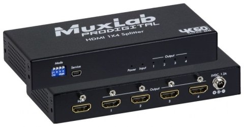 MuxLab MUXLAB SPLITTER HDMI 1X4, 4K/60 (500426)