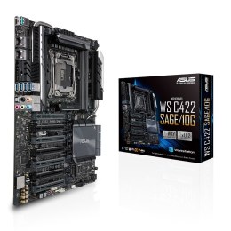 ASUS ASUS WS C422 SAGE/10G, Intel C422, 1x Intel Socket 2066, 8x DDR4 2666 RDIMM/LRDIMM, 7 x PCIe 3.0, VIDIA 4-Way SLI/AMD 4-Way Cros