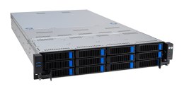 ASUS Platforma Asus Rack (2U) RS720A-E12-RS12 AMD Epyc 9004 (8x NVMe, 4x SATA/SAS, 2xM.2, 4xGPU, 2x10Gbe, IPMI, 1+1 2600W)
