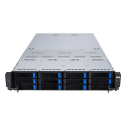 ASUS Platforma Asus Rack (2U) RS720A-E12-RS12 AMD Epyc 9004 (8x NVMe, 4x SATA/SAS, 2xM.2, 4xGPU, 2x10Gbe, IPMI, 1+1 2600W)