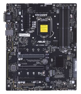ASUS Płyta Serwerowa ASUS WS C246DC Socket 1151 Xeon E-2100, C246, 4DIMM, 4PCIe, 8SATA, 1M22(22210), 1 x Intel® I219-LM GbE, ATX