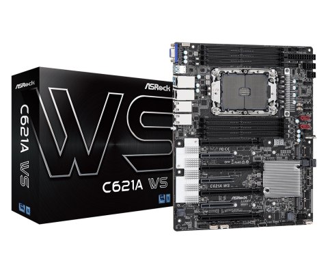Asrock ASROCK C621A WS 1xLGA4189 Socket (Socket P+), 8xDDR4 3200 RDIMM/LRDIMM, 4xPCIe 4.0x16, 3xPCIe 4.0x8, 1xD-Sub, 2xSATA3, 1xMini-SA Asrock ASROCK C621A WS 1xLGA4189 Socket (Socket P+), 8xDDR4 3200 RDIMM/LRDIMM, 4xPCIe 4.0x16, 3xPCIe 4.0x8, 1xD-Sub, 2xSATA3, 1xMini-SA